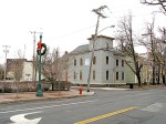 Gillette House and So. College St. seen from entryway of the&nbsp;Stockade