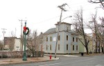 Gillette House and So. College St. seen from entryway of the&nbsp;Stockade