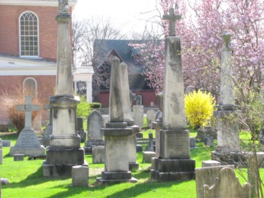 Cemetery at St. George's Episcopal Church - Schenectady Stockade - 26Mar2012