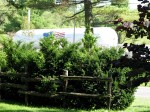 Long Energy’s 30,000 gallon propane tank seen from the garage of the Miner family’s home –&nbsp;09Jul11
