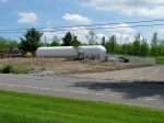 the Long Energy bulk propane tank seen from lawn of the Miner’s home – Duanesburg NY –&nbsp;25May2011