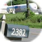 Long Energy bulk propane tank seen from the mailbox of the Miner residence on RT. 20 Duanesburg NY –&nbsp;9Jul2011