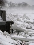 view west from the Riverside Park esplanade along the Mohawk River – Schenectady Stockade&nbsp;-11Mar2011-7AM