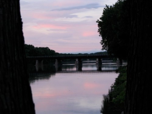 solstice sunset - eastward from Wash. Ave.