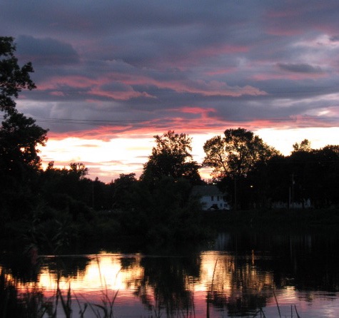 solstice sunset - Scotia from my favorite bench