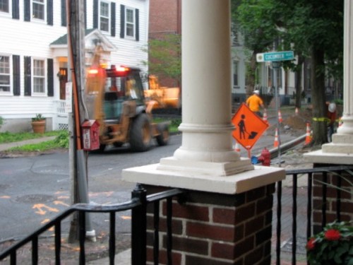 Orange in the rain at Cucumber Alley - 01July2009
