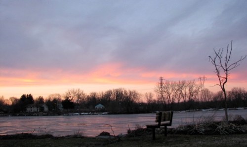 sunset 11March09 - looking toward Scotia 