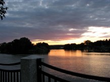 Mohawk sunset from the Riverside Park esplanade - 06Aug09
