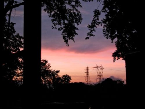 sunset from my porch - 21Aug09