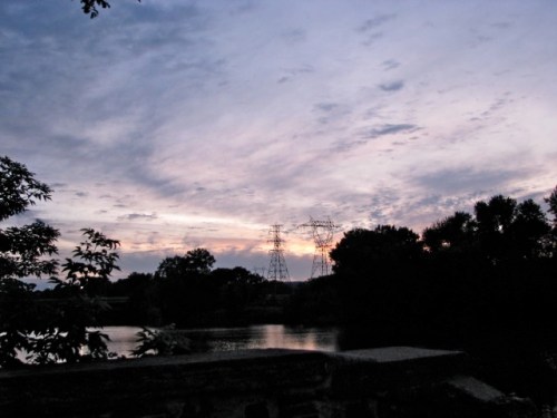 pastel saturday sunset from the Washington Ave. dead end - 08Aug09