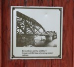 Burr Bridge Demolition – Plaque at Washington Ave. deadend,&nbsp;Scotia