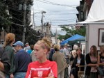Stockade Art Show crowd under threatening skies on N.Ferry St. – 12&nbsp;Sep09