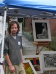 Steve Kowalski at his exhibit, 11:30 AM, 12&nbsp;Sep09