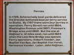 Scotia Ferries Plaque – Washington Ave. deadend, Scotia&nbsp;NY