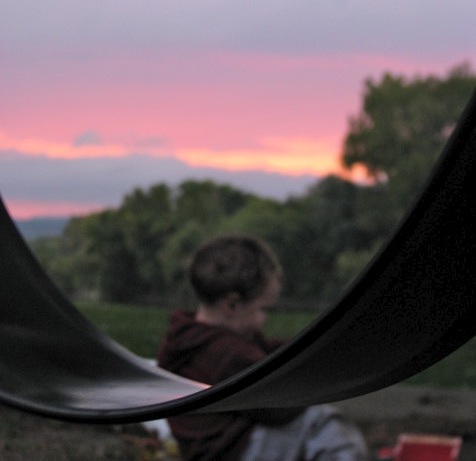 Impressionist Sunset - Devin at Riverside Park, Schenectady - 03Oct09