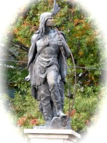 cameo of Lawrence the Indian, Schenectady Stockade, Oct. 10, 2009