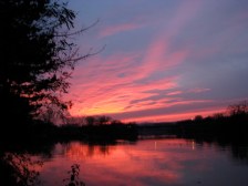 Mohawk River looking west from the end of Washington Ave., Schenectay - 20Sep08