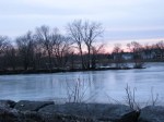 Mohawk River from the end of Washington Ave., Schenectady –&nbsp;01Mar09