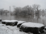 Mohawk River at the end of Washington Avenue, Schenectady – winter&nbsp;2008