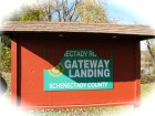 entry sign for Gateway Landing, along the Binnekill and the Mohawk River, Rotterdam-Schenectady NY 27Oct09