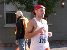 runner #1335 enters Polachek Square - Stockade-athon 2009