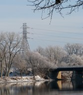 power tower on Scotia side of the CSX rail bridge - 06Dec09