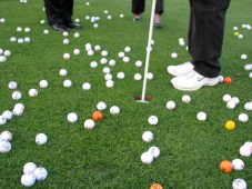the golf balls closest to the pin after being dropped from a helicopter at the FCSS Golf Ball Drop fundraiser - 18Jun2010