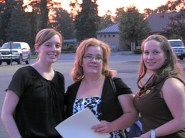 FCSS staffers (l to r), Jessica Bussey, JoAnne Sheldon and Tricia Ackerly leaving the 5th Annual Golf Ball Drop - 18Jun2010