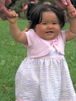 Xiwen the brithday girl glows - Riverside Park - Schenectady NY - 28Jul2010