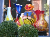 Ernie in the window at 29 N. Ferry St. during the 60th Annual Stockade Villagers' Outdoor Art Show - 10Sep2011