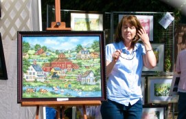 it was a pretty good day for Bonnie White at the 60th Annual Stockade Villagers' Outdoor Art Show - 10Sep2011