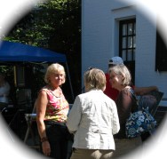bright sun and dark shadows on Green St. - 60th Annual Stockade Villagers' Outdoor Art Show - Schenectady NY - 10Sep2011