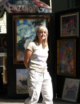 spotlights and shadows at 2 PM near the Tinkler exhibit and Lawrence Circle - 60th Annual