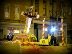 Excalibur is seen on a King Arthur float in the 2012 Schenectady Gazette Holiday Parade - 17Nov2012