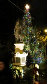 the 2012 Stockade Holiday Tree seen at Lawrence Circle just as the lighting ceremony ended - 5:30 PM 02Dec2012