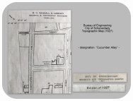 City of Schenectady Engineering Map 1927 - showing Cucumber Alley