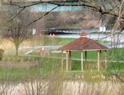 Gazebo at Gateway Landing seen from the rear of the Schenectady County Historical Society - 20Apr2013 Gazebo at Gateway Landing seen from the rear of the Schenectady County Historical Society - 20Apr2013
