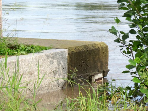 the water is lower at 8:07 am