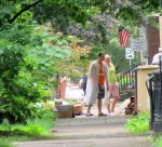 sidewalk sale browsers on Union Street - 08Jun2013