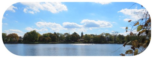 the Schenectady NY Stockade seen from the dead end of Washington Avenue in Scotia - 17Oct2013 fromScotia17Oct2013-wide