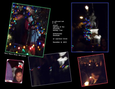 tree lighting collage